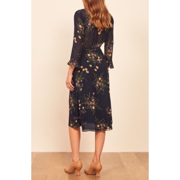 NWOT Reformation Mademoiselle Print Dress - Picture 2 of 8